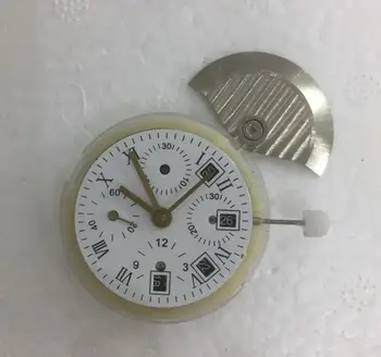 

Clone 7750 Automatic Day Date Chronograph GMT Movement at 9
