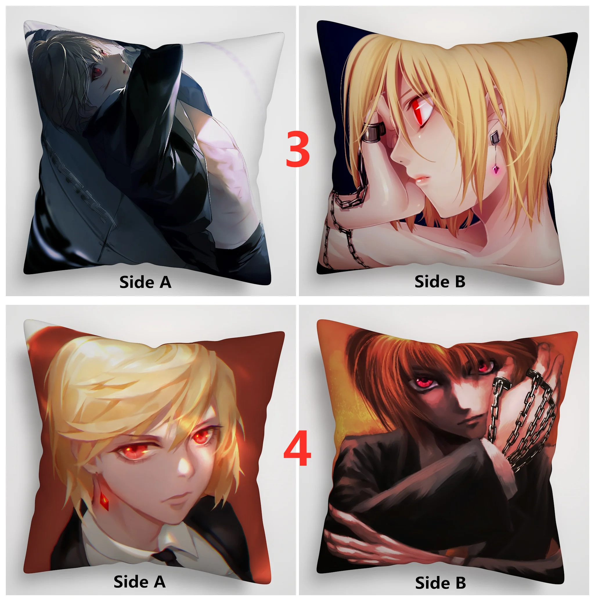 Охотник х ОХОТНИК Kurapika Chorollo Lucifer Feitan аниме двусторонний чехол для подушки