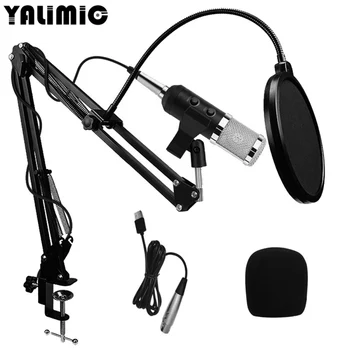 

BM900 Condenser Microphone USB Kit With Studio Pro Audio Recording Arm Stand Shock Mount Microphone Stand