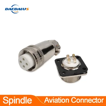 

H17-4PB A pair Spindle Motor Accessories Aviation Socket Connector Plug 2 / 3/4/5/6/7/8/9/Core Cable Connector