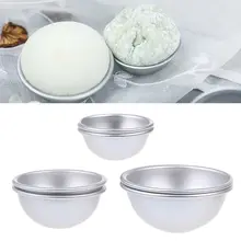 6 шт. 3 размера DIY металлическая форма бомба для ванны 2 набора для создания ваших собственных Fizzles