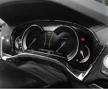 

For BMW X3 G01 2018 2019 Car ABS Carbon Fibre Matte Dashboard Frame Trim Cover Ring Decoration with Stickers Accessories