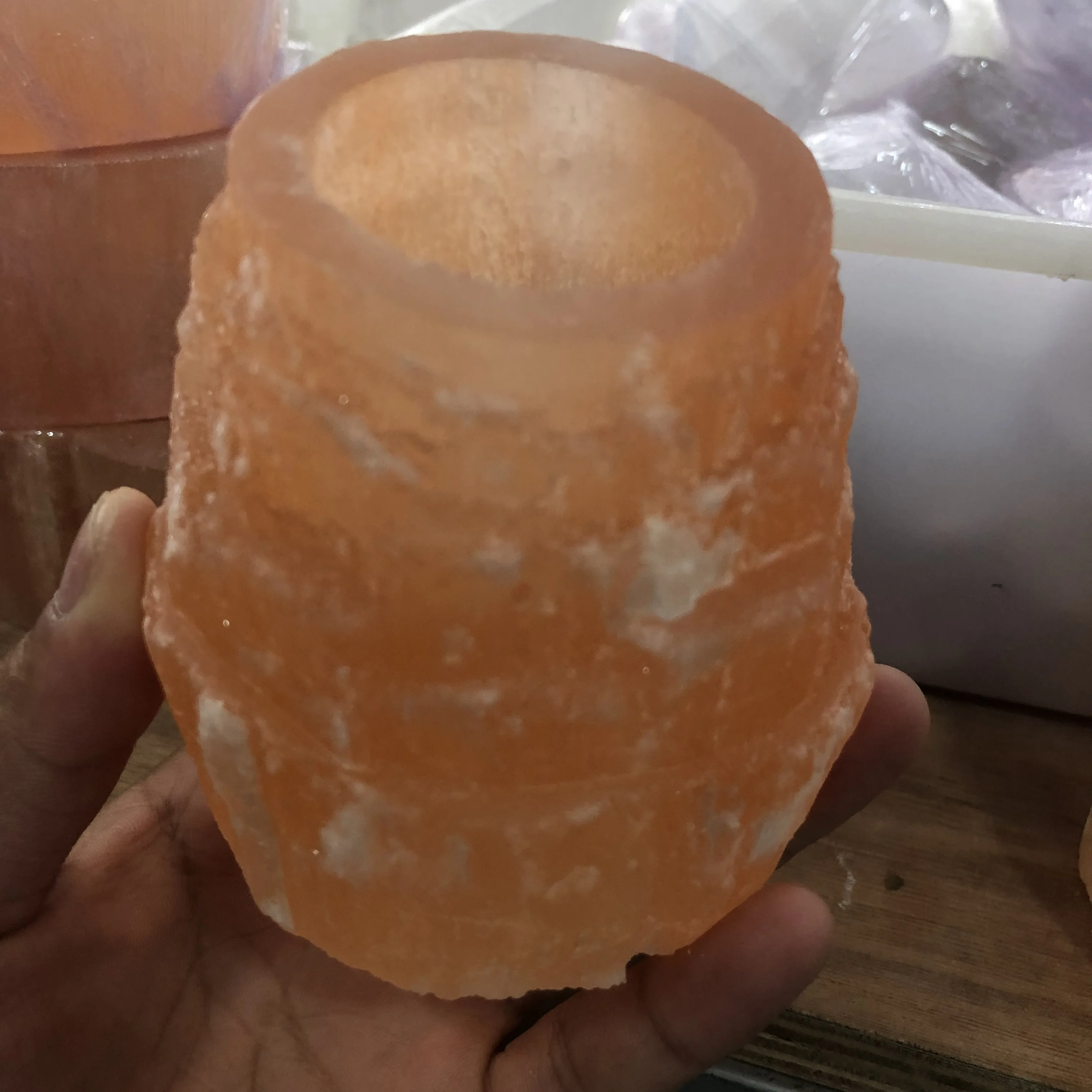 

1PCS Natural plaster, sculpted candlestick, perfectly sculpted