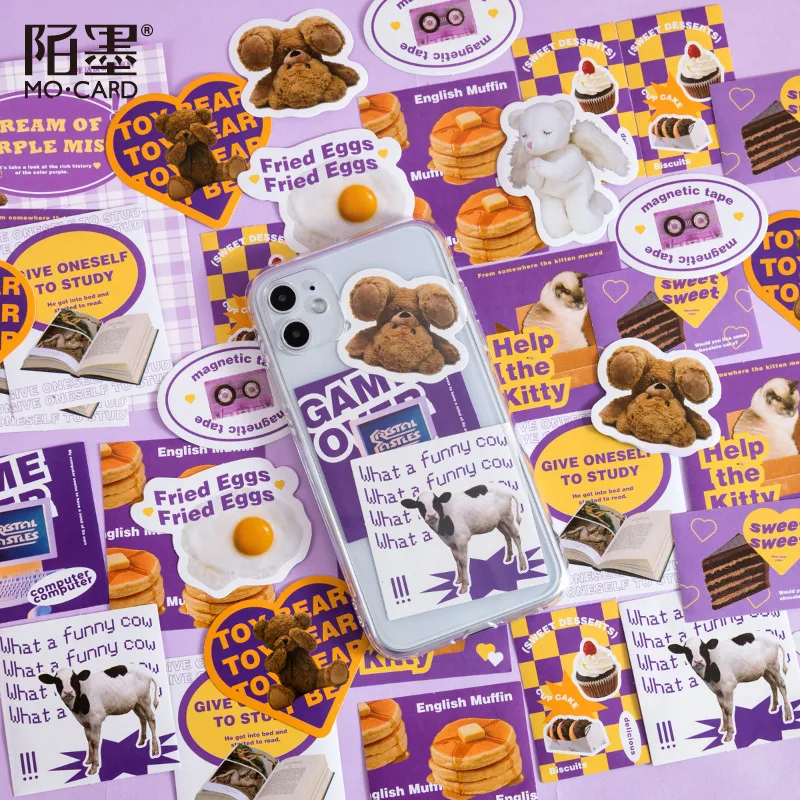 24Pcs Life Book Series Cute Animal Stickers Scrapbooking Decorative Sticker Korean DIY Diary Album Stick Label Kawaii Stationery |