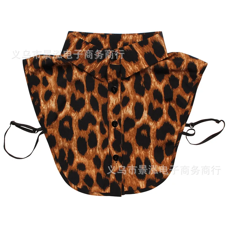 

Eyelash Leopord Pattern Decorative Collar Underwear All Seasons Short Clothes Underwear Decorative Collar