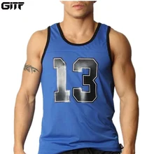 GITF новая спортивная мужская рубашка без рукавов, майка, мужская майка для бодибилдинга, спортивная одежда для бега, баскетбольная тренировка, Быстросохнущий мужской жилет