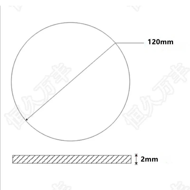 Dial no hole angle Dial Stainless steel round measuring dial 120x0x2 5