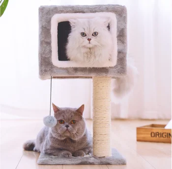 

Pet cat scratching post Double door against wall cat scratch board cat's nest cat hole cat stand cat toys cat tree furniture