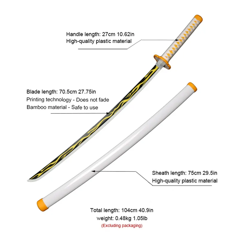 2022 New Self-assembly Ce Demon Slayer Sword Katana Cosplay Weapon Prop Tanjiro Sanemi Zenitsu Anime Swords 3