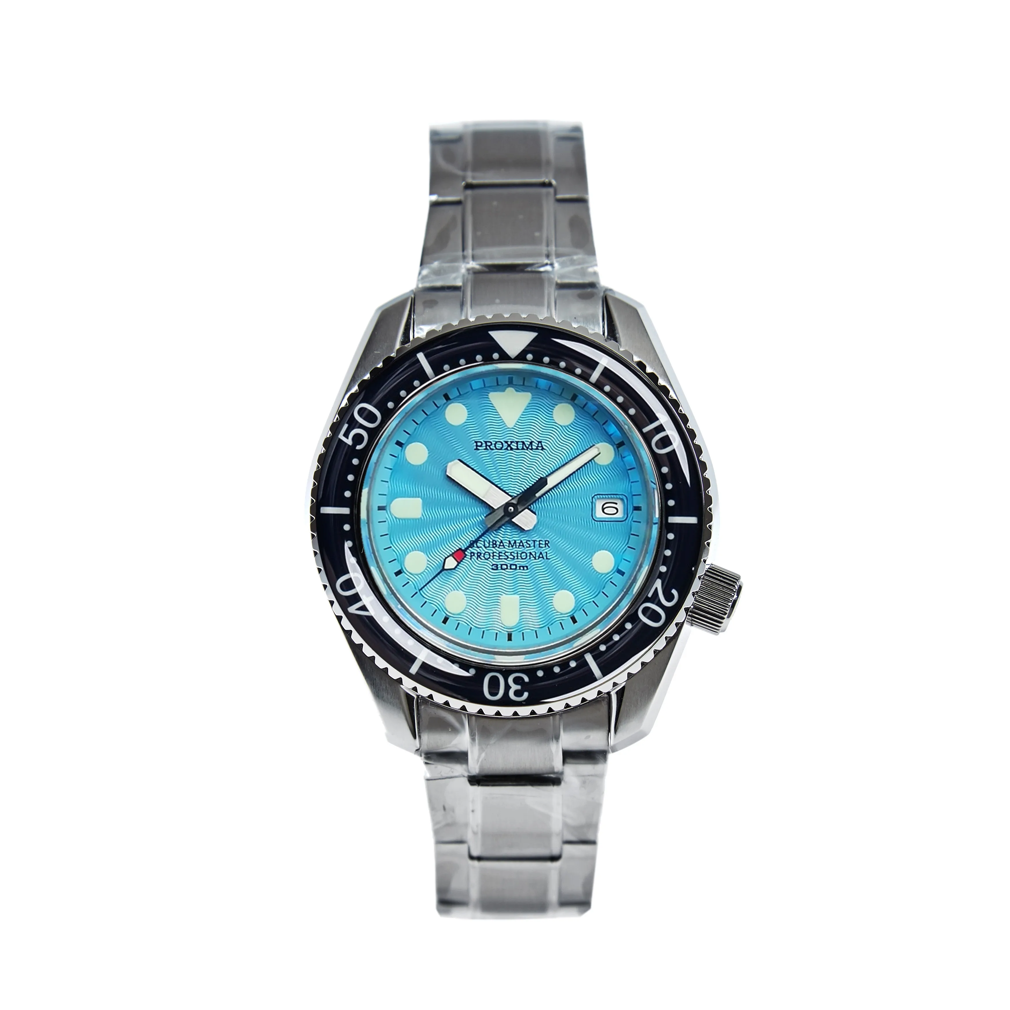 Proxima SBDX001 NH35 Tuna Diver автоматические наручные часы MarineMaste Wave синий циферблат V1