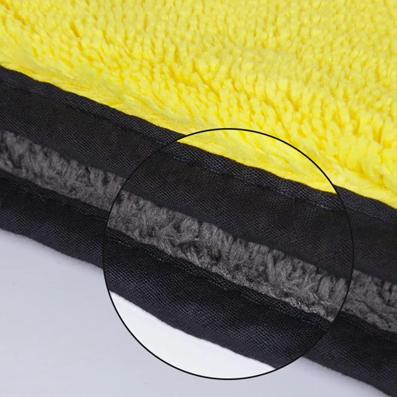30x30/40/60CM Car Thicken Wash Microfiber Towel Car Cleaning Drying Cloth Soft Car Care Cloth Detailing Car Wash Towel