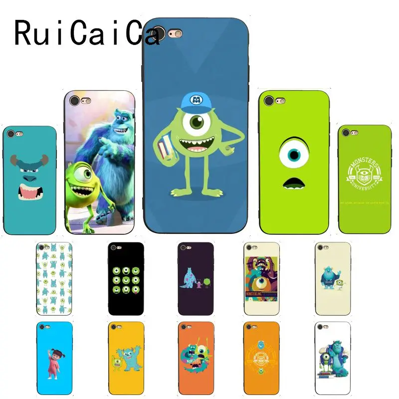 Ruicaica Movie Monsters University Soft black Phone Case for iPhone 5 5Sx 6 7 7plus 8 8Plus X XS MAX XR 10 Cover | Мобильные