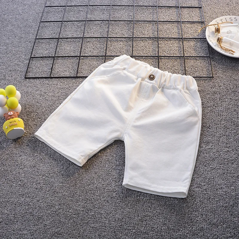 Kids Clothes Summer Solid Color Sets Short Sleeves Tops + Shorts Baby Toddler 1 2 3 4 Years Outfits