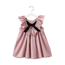  2021 New Summer Girls' Dress Baby Cute Flower Pleated Sleeveless Party Princess Dress Children's Toddler Kids Girls Clothing 