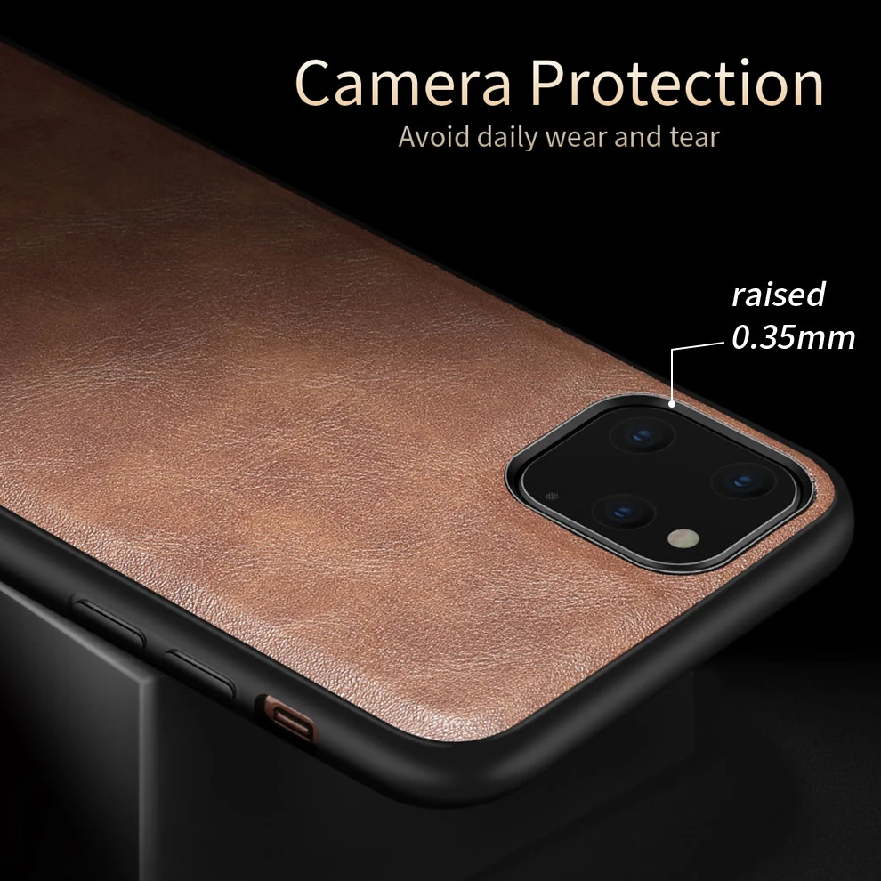 X-Level из искусственной кожи чехол для iPhone 11 Pro Max ультра светильник мягкий силиконовый край задняя крышка телефона для iPhone 11 Pro Чехол iPhone11