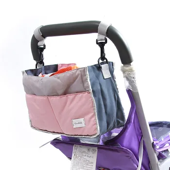 

Baby Stroller Accessories Portable Hanging Storage Diaper Bag Baby Car Bottle Nappy Bags Buggy Hook Organizer Bags