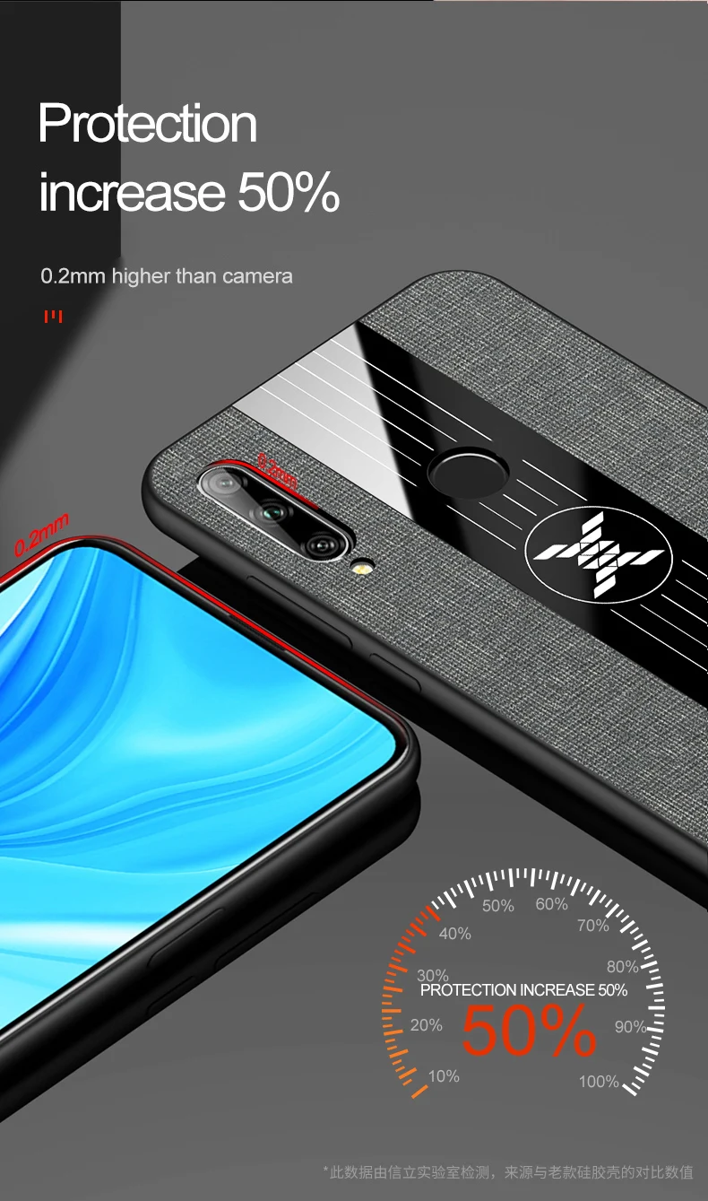 Для huawei Honor 9X чехол глобальная версия кольцо держатель Ткань Твердый чехол Мягкая Рамка ткань чехол для телефона для huawei Honor 9X Премиум
