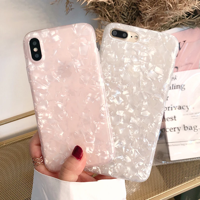 Korea Hot Sale Case for iPhone 6 6S 7 8 Plus Soft Silicone IMD Full Body Cases X Cover Transparent Capa Fundas |