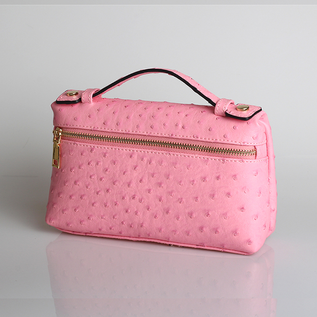 Fashion Designer Handbag Ostrich Pattern Portable Bag Clutch Bag 2022 Lady Hand Bag Purse Make Up Bag Trend Bag