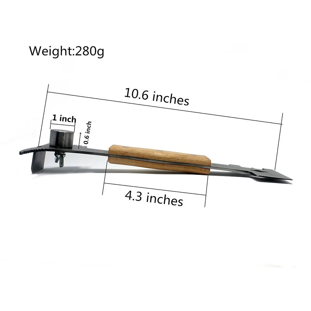 New High Quality Multifunctional Bee Scraper Beekeeping Tool Stainless Steel Cut Honey Wood Home& Garden Drop Shipping