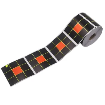 

250Pcs 7.5CM Nine Square Grid Splash Firing Practice Target Paper Sticker Hunting Training