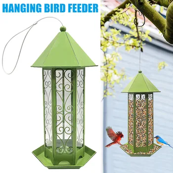 

Metal Outdoor Birds Feeders Hanging Birds Feeding Device European and American Retro Style LXY9