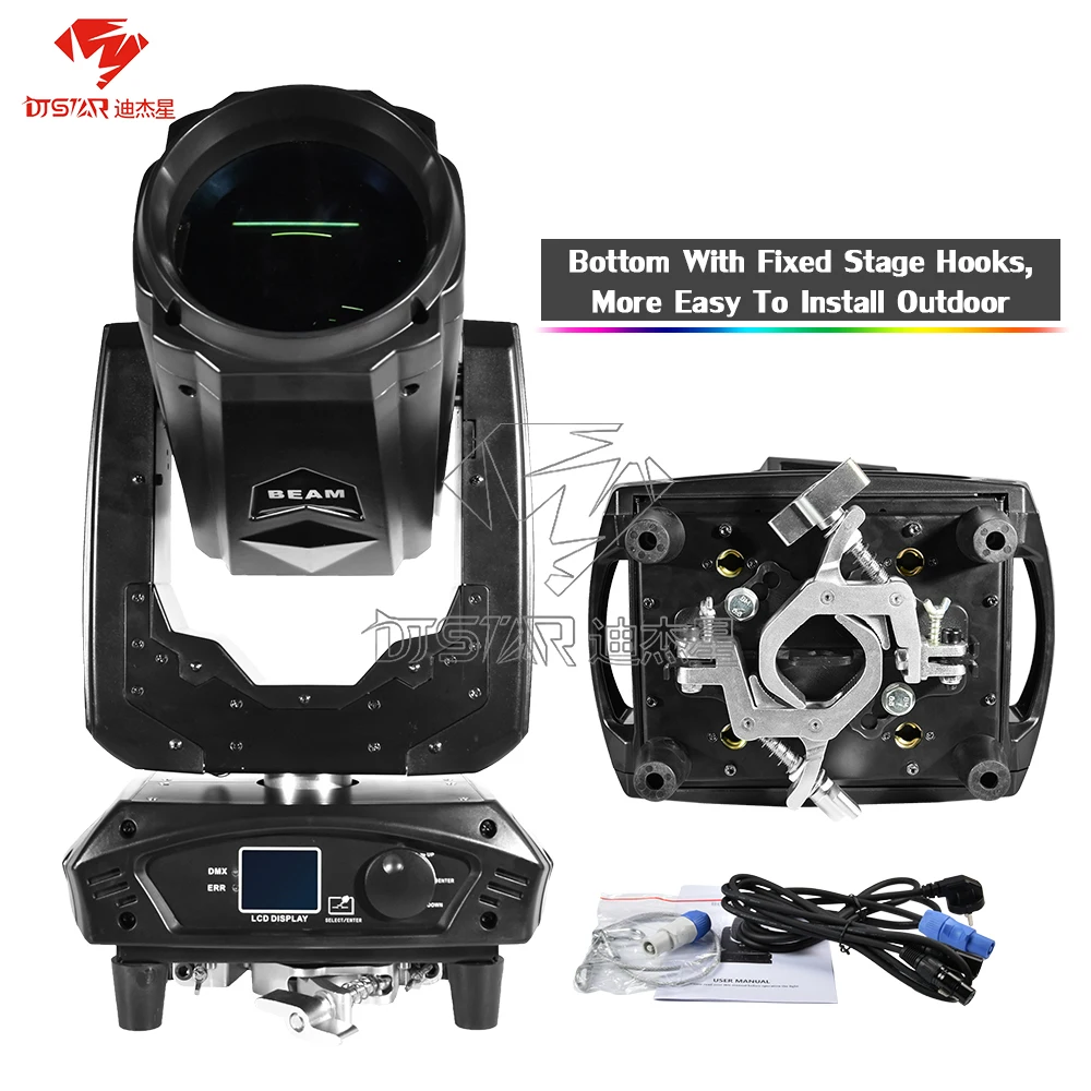 

9R 260W Beam Moving Head Light Spot Lyre With 16 Prisms Color Macro Rainbow Effect Stage Music Show Party Home Disco Halloween