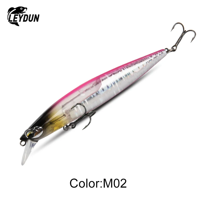 Leydun Floating Sea Bass Fishing Lures Baits 130mm 20g Minnow