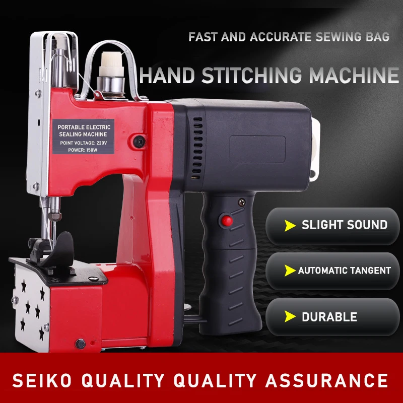 Gun Type Packer Portable High Speed Electric Packing  Machine  Woven Snake Skin Bag Sewing Machine Manual Packer Sealing Machine