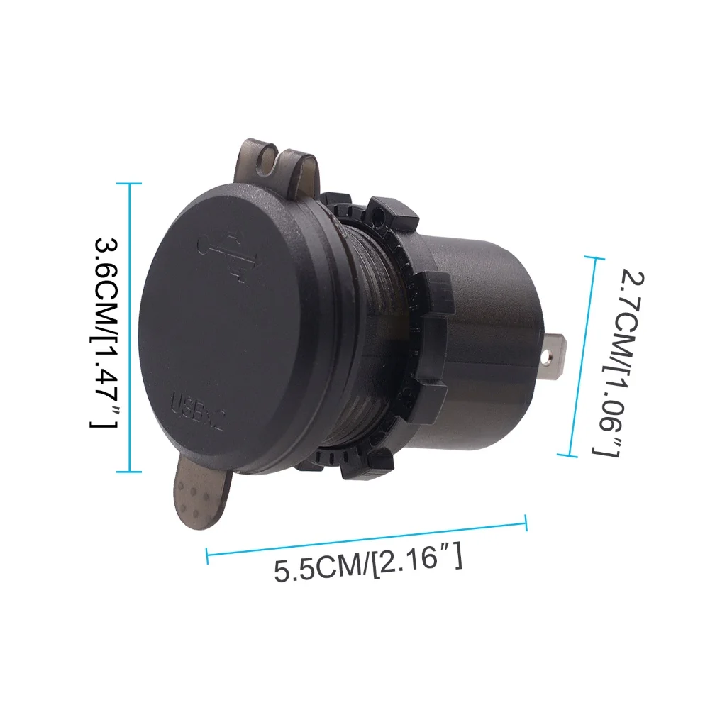 Автомобильное usb зарядное устройство DC 12-24V светодиодный вольтметр 4.2A Dual USB зарядное устройство для телефона планшета зарядное устройство