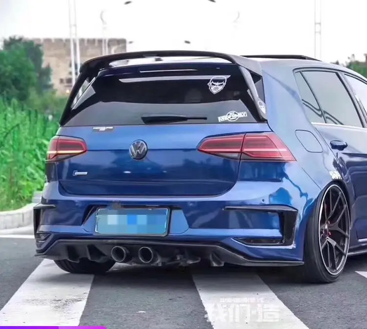 Для Golf 7,5 MK7 спойлер- Volkswagen Golf tis ASDC надрезаемая подкладка, ABS Пластиковый материал заднее крыло автомобиля Цвет задний спойлер