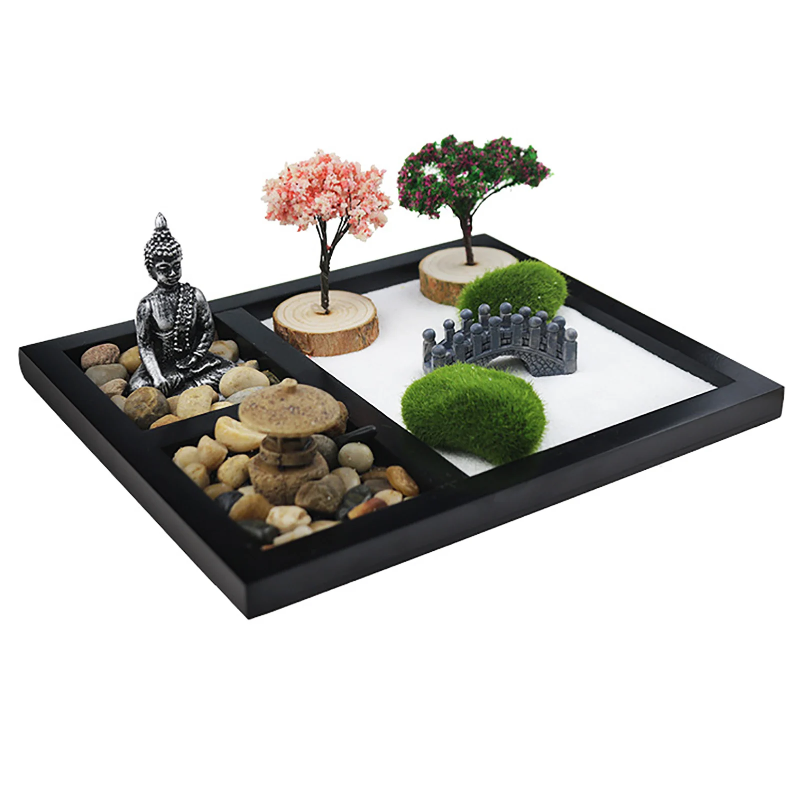 Zen Garden Kit meditation relaxation work home Large MDF Tabletop Zen Garden 