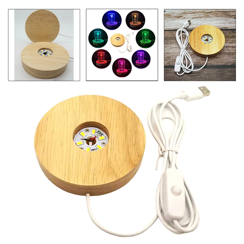 Fdit Socle D'affichage à LED Présentoir Rotatif Lumières LED