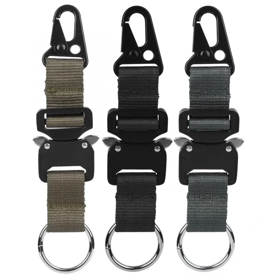 Outdoor Climbing Hook Belt Nylon Tactics bing Hanging Buckle Carabiner Zinc Alloy Outdoor