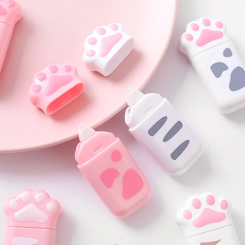 Корректирующие Ленты Kawaii в виде кошачьего когтя ластики корректор школьные и