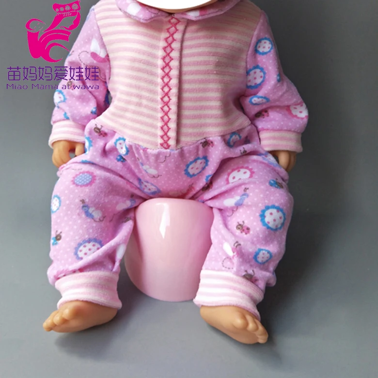 Одежда для куклы 43 см; Одежда для новорожденных; рубашка и штаны; комбинезон; комплект одежды для куклы - Цвет: No 22A
