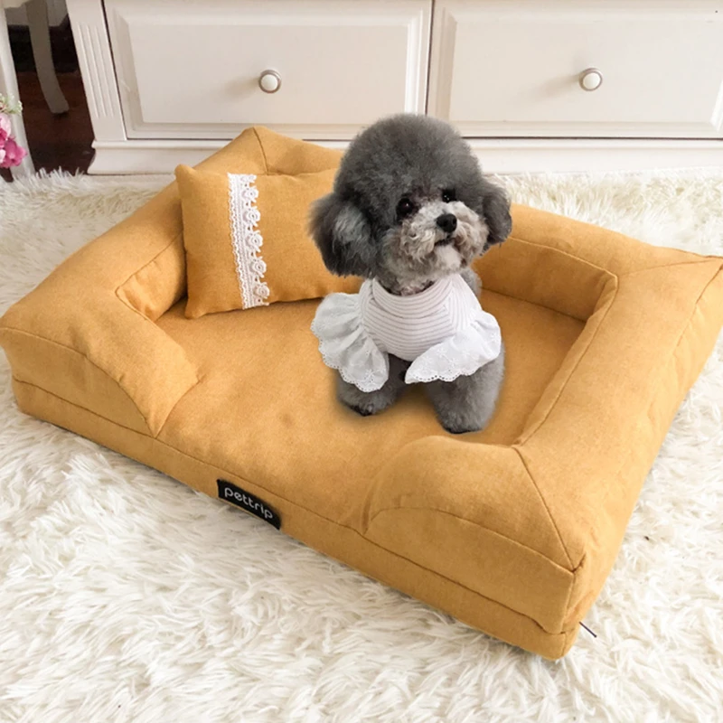 square dog pillow