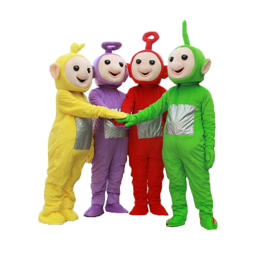 werk teer Klap Volwassen Leuke Teletubbies Mascotte Kostuum Meerdere Kleur Fancy Dress  Feestelijke Kostuum Cosplay Cutea Halloween Kerst - AliExpress