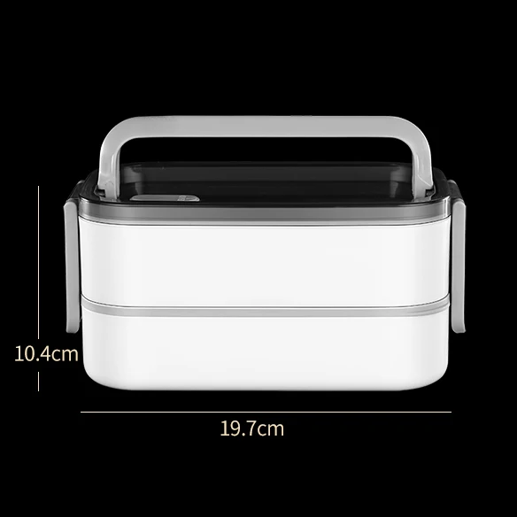 Stainless Steel Bento Lunch Box for Adults & Kids Leakproof Stackable Large Capacity Lunch Container with Divided Compartments without bag