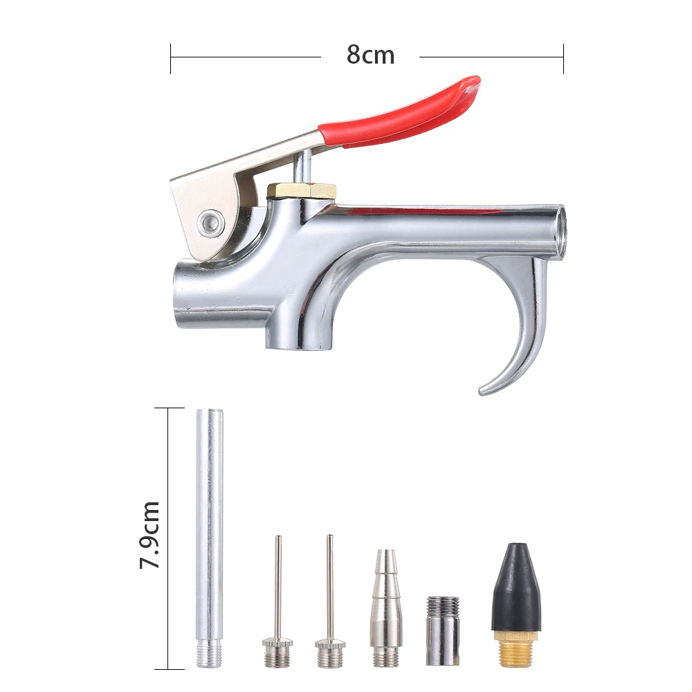 Инструменты для удаления пыли, аксессуары, 7 шт., машина для распыления воздуха, распылитель, Аэрограф, компрессор с 5 насадками, автомобильная пена, распылительная шайба