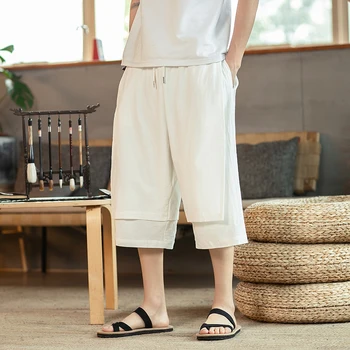 

2020 men's casual pants summer new shorts trend harem pants youth handsome loose large size cropped pants Nepal bloomers