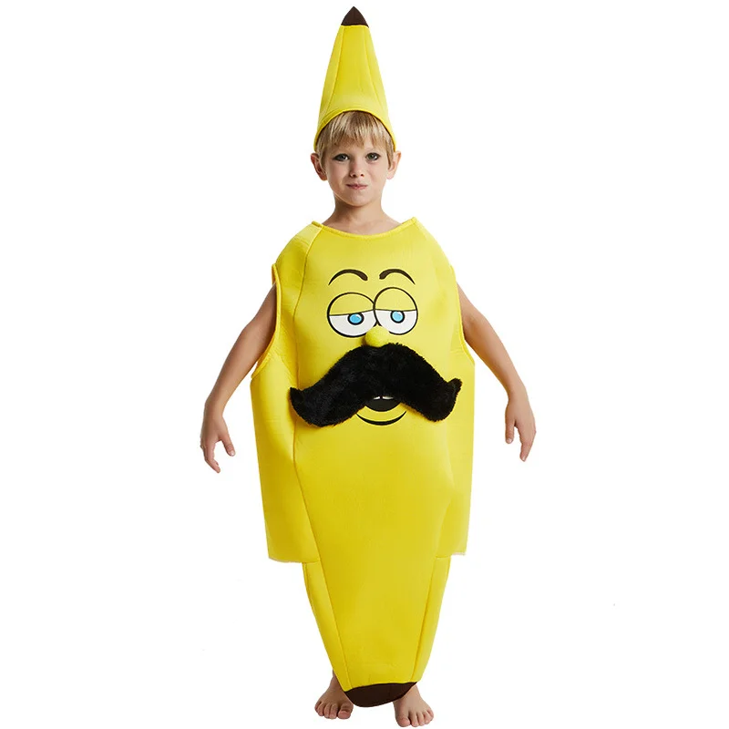 Funny Banana Suit Yellow Halloween Costume for Boy or Girl - Light Fruit Party Festival Costume Dance Fancy Dress image 2