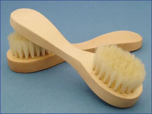 

Natural Wood Bristle Face Skin Beauty Complexion Brush products 3pcs/set ,1 face brushe 1 foot brush +1 Soap-Sack