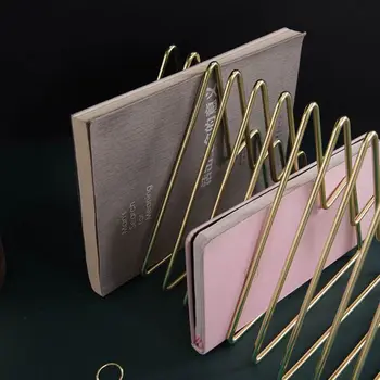 

11 Grid File Storage Shelf Book Stand Retractable Nordic Wrought Iron Storage