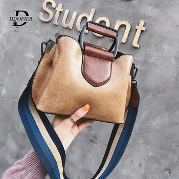 

Retro Shoulder Bag For Women Brand Designer Luxury Handbag PU Leather Messenger Bag 2019 New Casual Tote Crossbody Bag For Lady