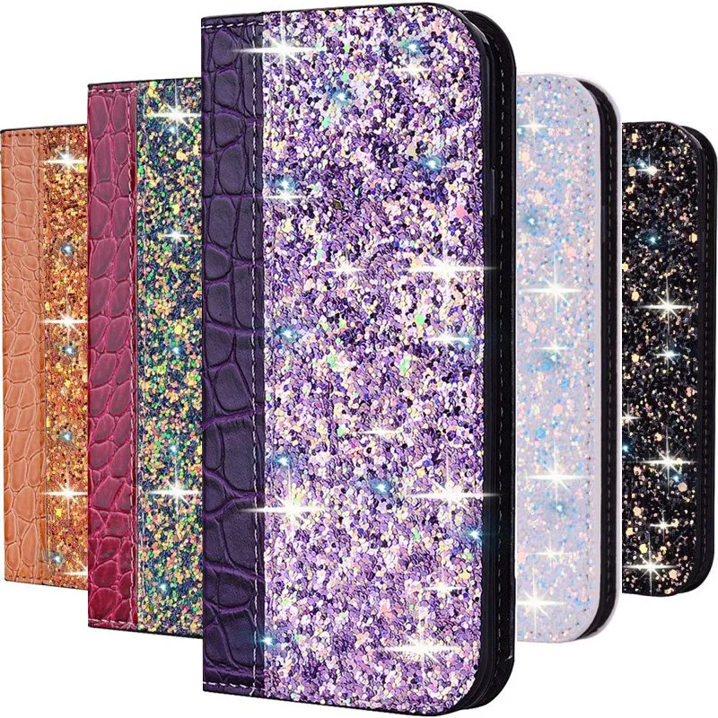 Luxury Shiny Crocodile Pattern Flip Case For Samsung Galaxy j3 j5 j7 Prime 2017 2016 M10 M20 M30 M30S Magnetic Lock Cover E11G | Мобильные