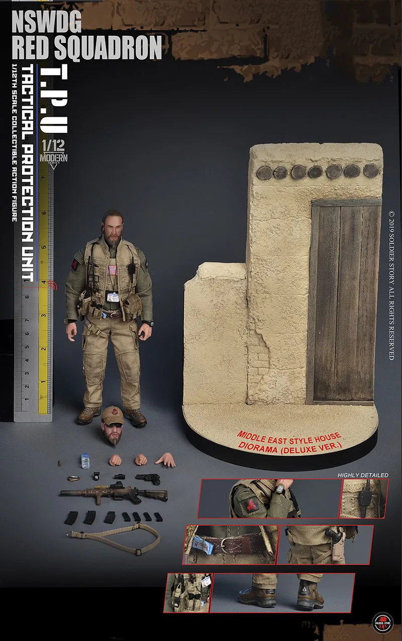 SSM001 Soldier Story 1/12 NSWDG Red Team Tactical защитное устройство Коллекционная Фигурка Deluxe/standard Ver. Модель - Цвет: Deluxe Ver.