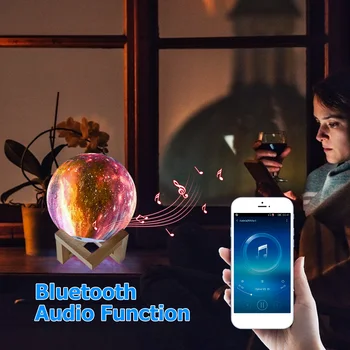 

3D Print Rechargeable Night Light Bedside Table Desk Lamp LED Timeable Moon Lamp Children Bedroom Moon Night Lamp