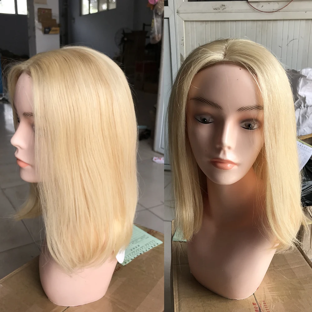 613 Blonde Bob Wig Lace Frontal 13x4 Closure human hair Wig for black Brazilian Straight human hair wig Transparent lace 150%