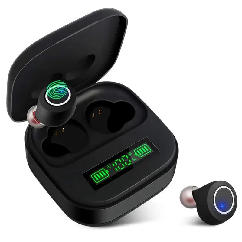 Bluetooth Wireless Earphones 5 0 In Ear Sport Headphones with Press Control LED Power Display Charging Case TWS Stereo